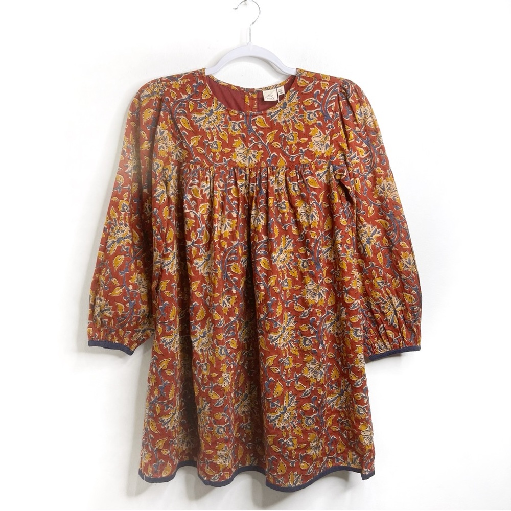 Beet World Girls Long Sleeve Dress with Floral Motiff NWT Size 11/12